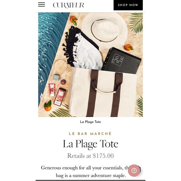 NIP! La Plage Tote (Limited Edition) by Le Bar Marché x Curateur - Picture 4 of 11